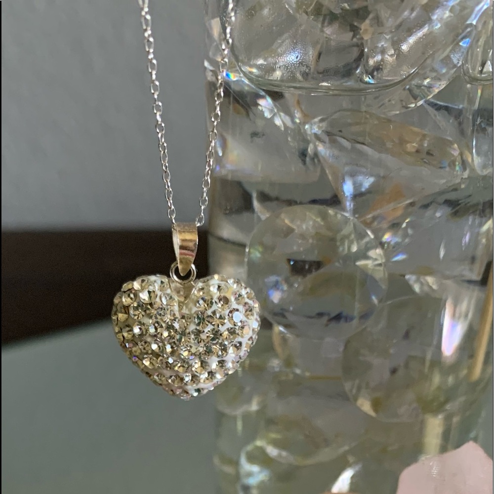 Swarovski Puffed Crystal Heart